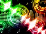 Sound Wave Background Shows Audio Analyzer Or Audio Frequency Stock Photo