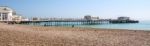 Worthing, West Sussex/uk - April 20 : View Of Worthing Pier In W Stock Photo