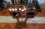 Interior Of Santa Caterina Church In Pienza Stock Photo