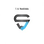 S- Letter Icon Abstract Logo Design  Template.b Stock Photo