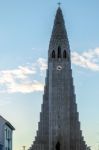 View Of The Hallgrimskirkja Church In Reykjavik Stock Photo