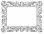 Silver Frame Stock Photo