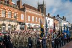 Memorial Service On Remembrance Sunday In East Grinstead Stock Photo