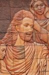 Focus Christ The Sculpture Stone Carving Stock Photo