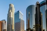 Los Angeles, California/usa - July 28 : Skyscrapers In The Finan Stock Photo