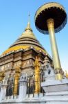 Ancient Pagodas At Wat Phra That Lampang Luang Temple Stock Photo