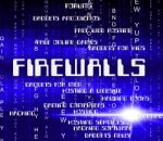 Firewalls Word Shows No Access And Defence Stock Photo