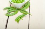 Hearthy Fresh Green Peas Stock Photo