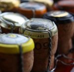 Champagne Corks Stock Photo