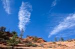 Vertical Cloudscape In Zion Stock Photo