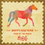 Happy New Year 2014 Card48 Stock Photo