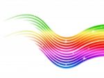 Rainbow Stripes Background Means Colorful Waves And Sparkles
 Stock Photo