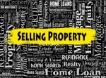 Selling Property Indicates Marketing Habitation And Offices Stock Photo