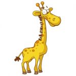 Yellow Giraffe Stock Photo