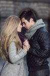 Attractive Young Couple In Love Stock Photo