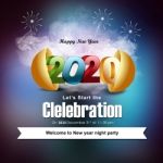 Starting New Year Celebration In Realistic Illustration Stock Photo