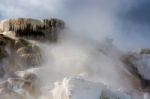 Mammoth Hot Springs Stock Photo