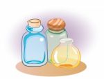 Colorful Jar, Bottles Clipart -  Illustration Stock Photo