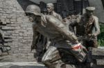 Insurgents Memorial To Polish Fighters Of Warsaw Uprising In War Stock Photo