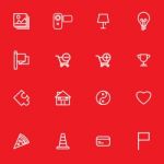 Outline Icon Set For Graphic Design  Illustration Eps 10 Stock Photo