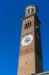 View Of The Lamberti Tower Stock Photo