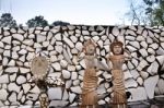 Chandigarh, India - January 4, 2015: Rock Statues At The Rock Ga Stock Photo