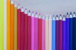 Colorful Multi-color Of Pencil Stock Photo