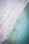 Ansons Bay From Above, Located Near Bay Of Fires On The North-east Coast Of Tasmania Stock Photo