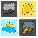 Weather Icon Illustration Stock Photo