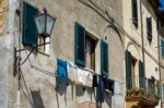 Buildings In Pienza Tuscany Stock Photo