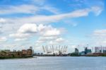 London - July 30 : View Of The O2 Building In London On July 30, Stock Photo