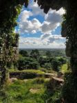 Ancient Ruins At Beeston Castle Stock Photo