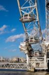 View Of The London Eye Stock Photo