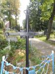 Crosses On Graves Cemetery And Fences  Stock Photo