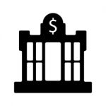 Dollar Central Bank Building Symbol Icon  Illustration Eps Stock Photo