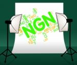 Ngn Currency Represents Nigeria Naira And Exchange Stock Photo