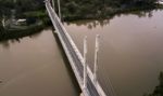 View Of The Eleanor Schonell Bridge In West End, Brisbane Stock Photo