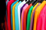 Long Sleeves Multicolored Stock Photo