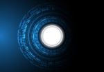 Technology Abstract Future Modern Circle Background Stock Photo