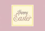 Happy Easter Greeting Card Stock Photo