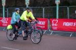 London To Brigton Cycle Ride To Raise Money For The British Hear Stock Photo