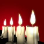 Christmas Candle Stock Photo