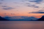 Lake Maggiore And Swiss Alps Stock Photo