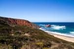 Beautiful Beach In Sagres Stock Photo