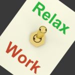 Relax And Work Switch Stock Photo