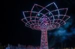 Tree Of Life At Expo In Milan Italy Stock Photo