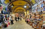 Istanbul, Turkey - May 25 : People Shopping In The Grand Bazaar In Istanbul Turkey On May 25, 2018. Unidentified People Stock Photo