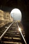  Train Tunnel Stock Photo