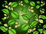 Green Leaf Pattern Stock Photo