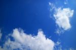 The Blue Sky And Beautiful White Clouds Stock Photo